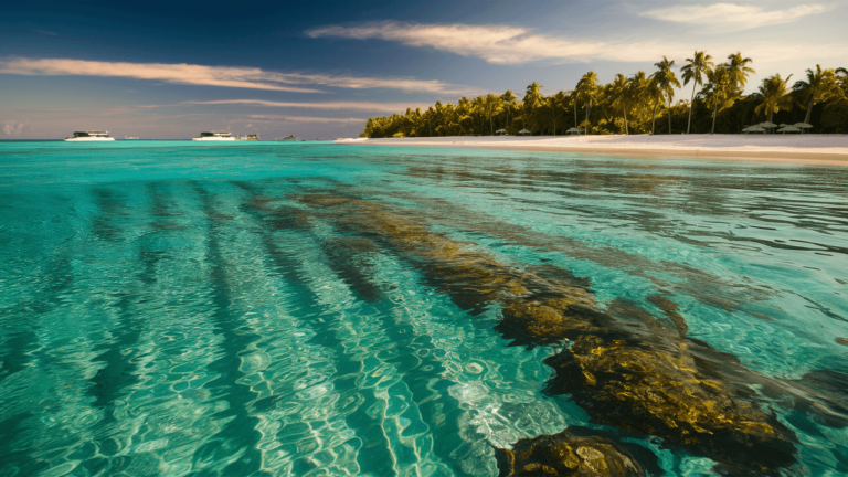 clear blue waters