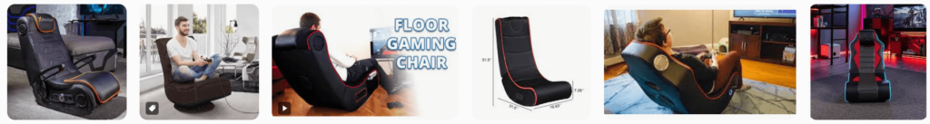 Floor gaming chairs