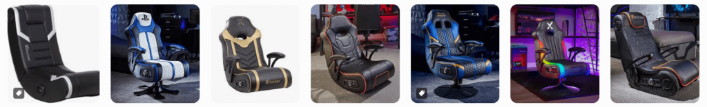 Rocker gaming chairs